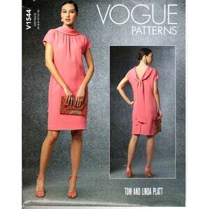 Vogue V1544 Misses 6 to 14 Tom and Linda Platt Fitted Dress UNCUT Sewing Pattern